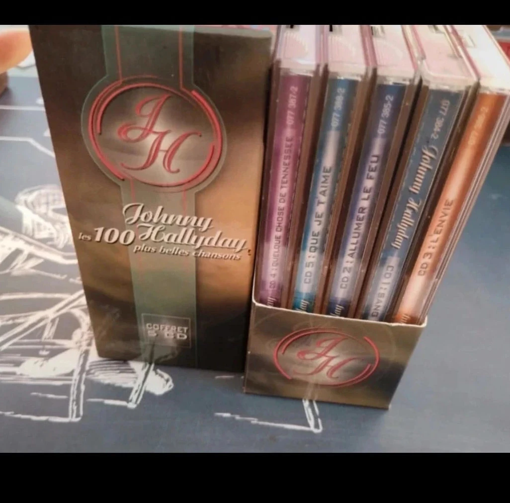 Box set CD of the 100 most beautiful songs by Johnny Hallyday – photo 4